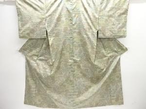 大特価品　ヱ霞に花模様織り出し本場大島紬着物